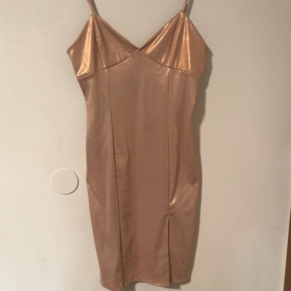 NWT Forever 21 Metallic Slip Dress